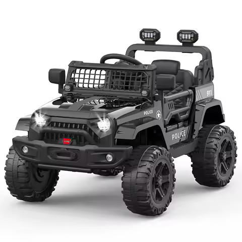 Buggy enfant 12V 4 roues — pelle amortisseurs télécommande