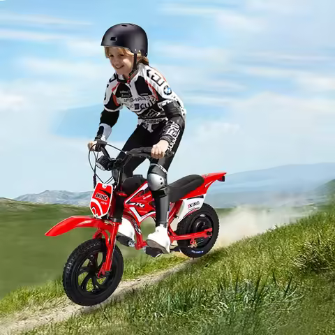 Moto enfant JKING — batterie 26 Ah écran LCD