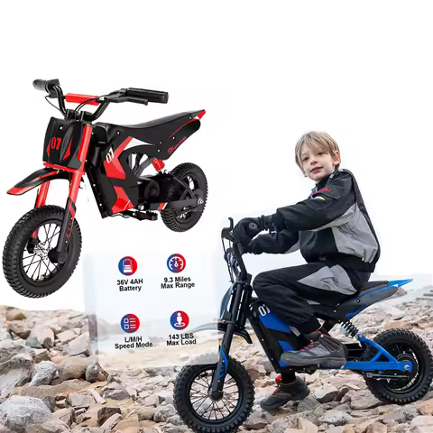 Moto électrique enfant trois vitesses 8/12/25 km/h pneus 12 pouces