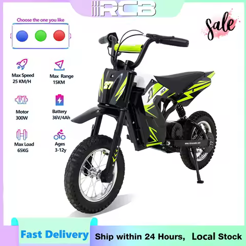 Moto électrique enfant RCB R9X 36V trois vitesses cadeau Noël
