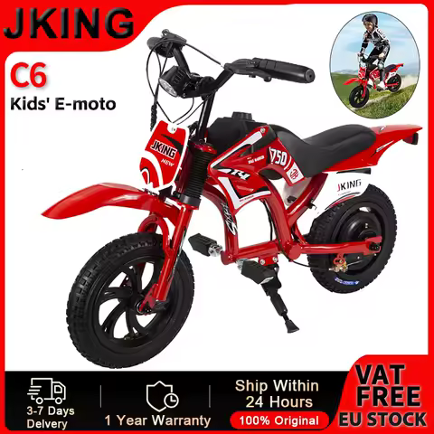 Moto enfant JKING C6 certifiée — 26 Ah écran LCD 12 pouces