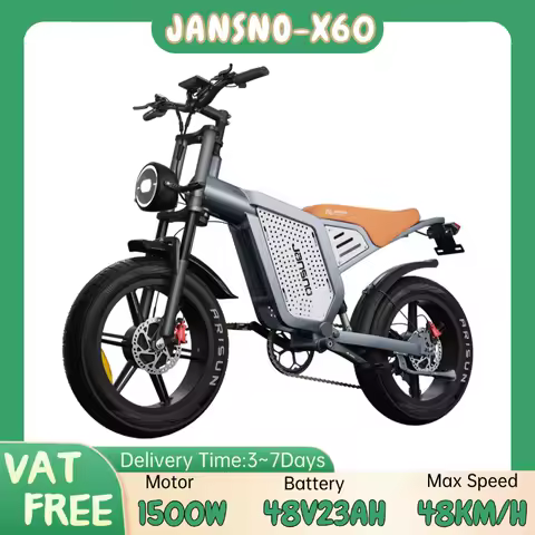 Vélo électrique Jansno X60 — pneus larges 20 pouces