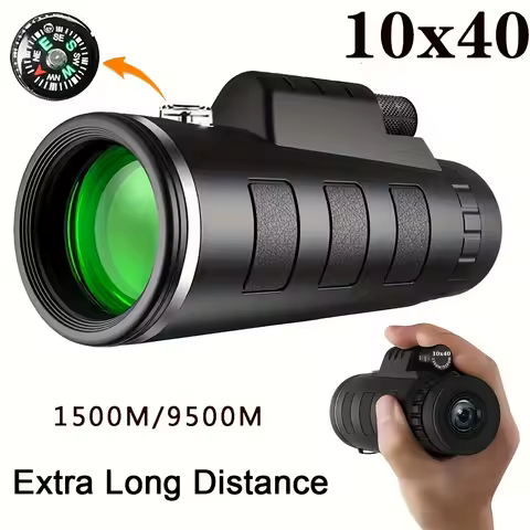 Monoculaire 10×42 HD — prisme BAK4 pour voyage