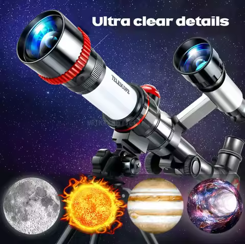 Télescope monoculaire — observation Lune, espace, planètes