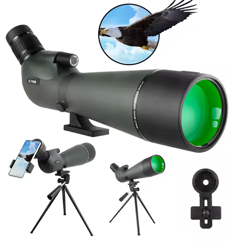 Télescope longue-vue 25-75×80 — zoom puissant grand champ