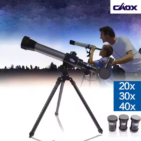 Télescope scientifique enfant — pédagogie 20×/30×/40× variante 2