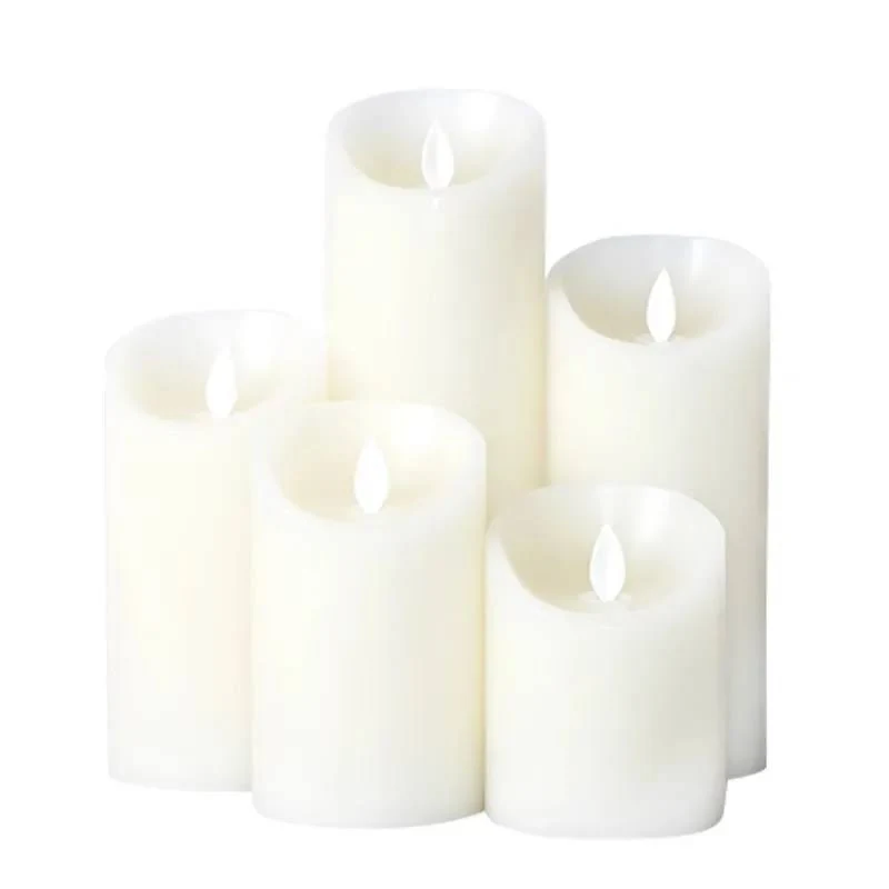 bougies blanches pyramidales