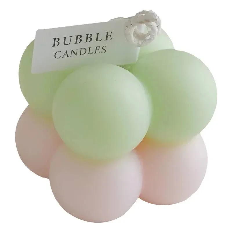 bougie sphérique verte