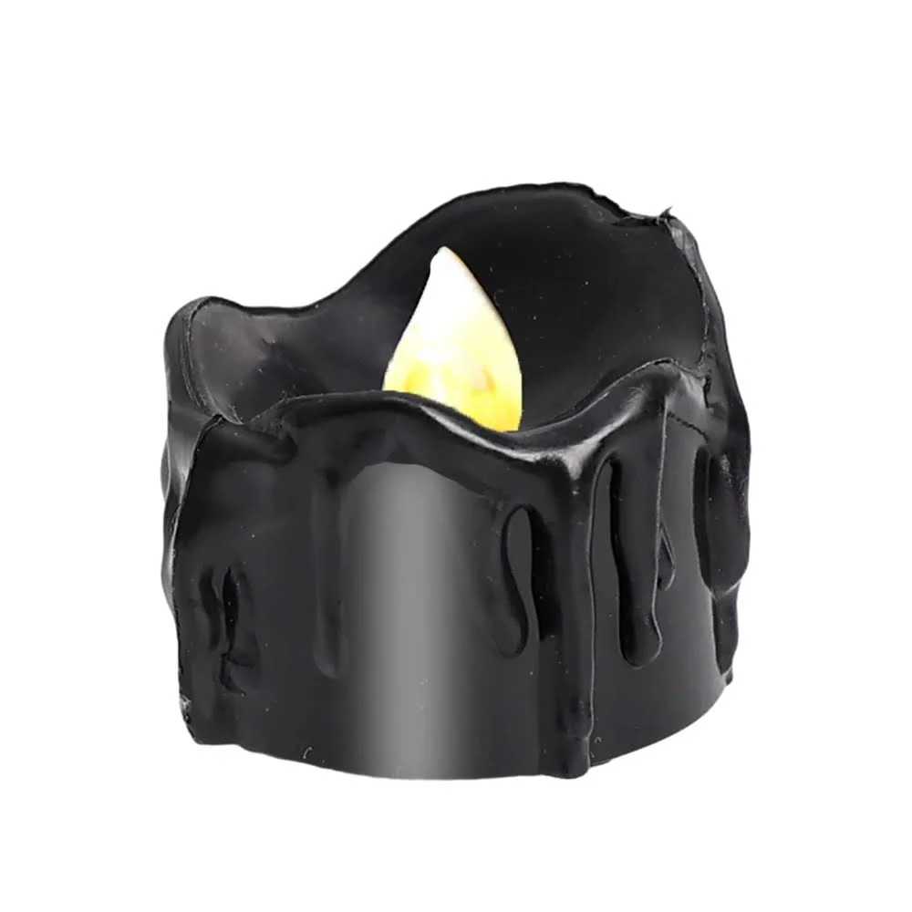 bougie noire fondue