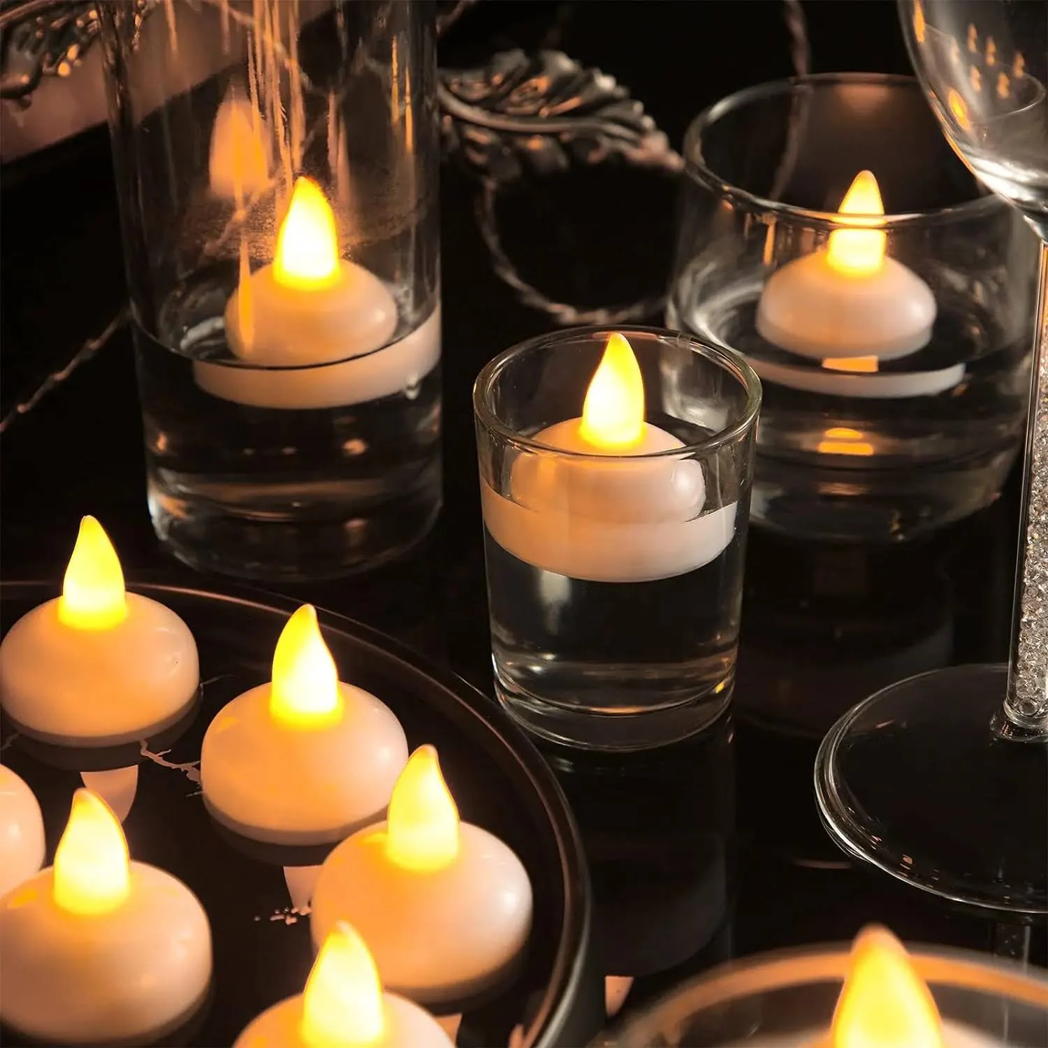 bougie flottante décorative