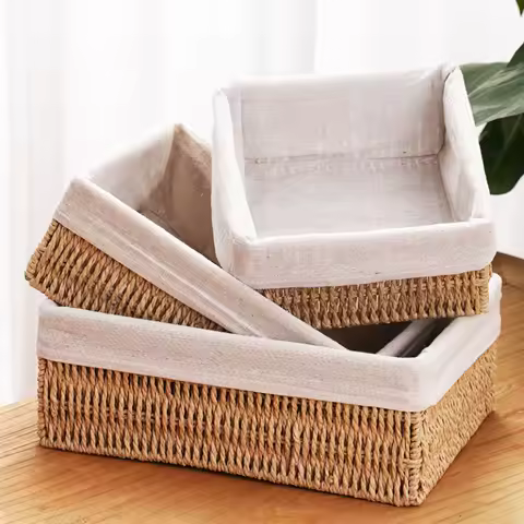 Panier en rotin imitation - Salon papeterie