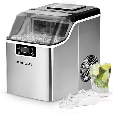 Machine à glaçons inox 24 kg/24h grande capacité 3,2L