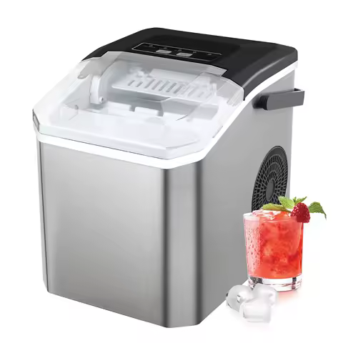 Machine à glaçons inox 110W — balle nettoyage auto cafés