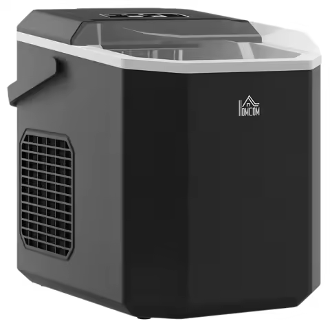 HOMCOM autonettoyante 12kg/24h — 9 glaçons poignée panier