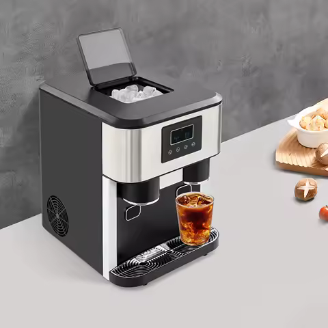 Machine à glaçons 3-en-1 comptoir — broyage + eau froide