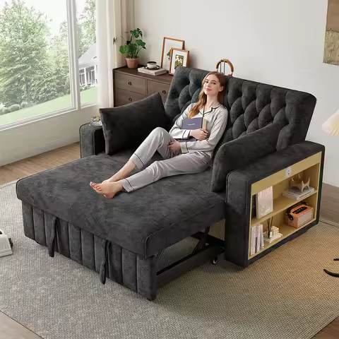 Sofa inclinable 5 niveaux — dossier ajustable 2 places