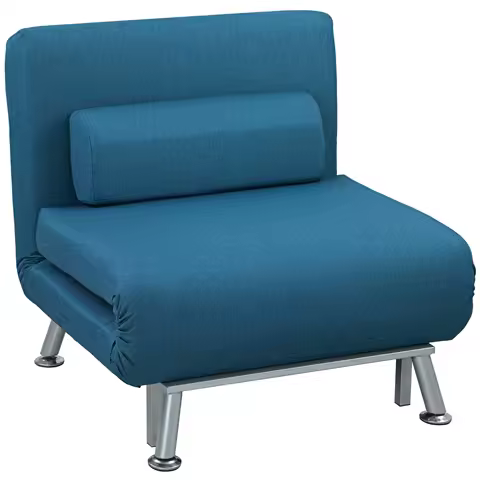 HOMCOM chauffeuse 1 place 3 en 1 — fauteuil convertible solo
