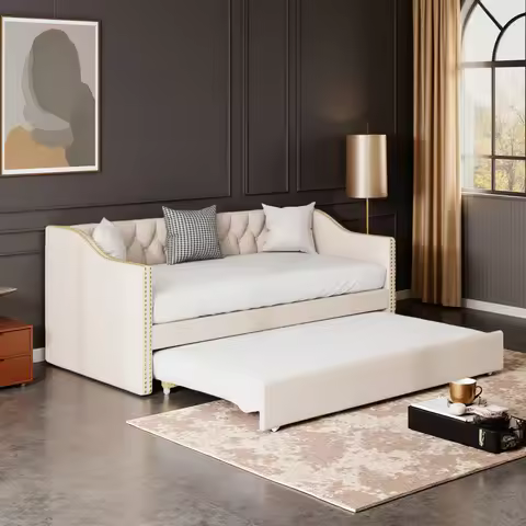 Canapé convertible Fangange escamotable — lit caché 90×200