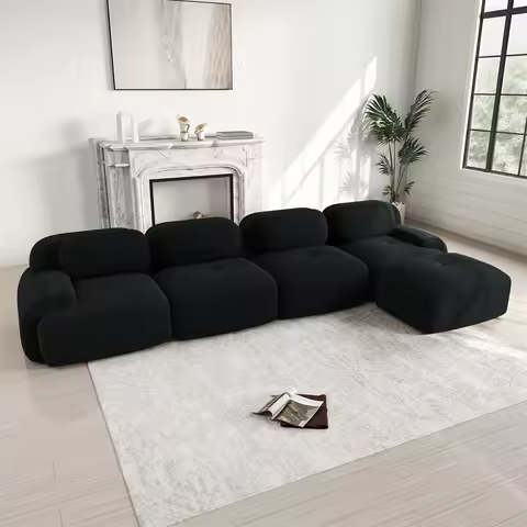 Canapé détente 4 places sans cadre — antidérapant fauteuil