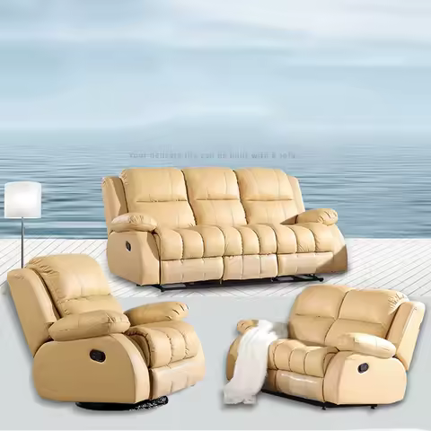 MINGDIBAO canapé inclinable cuir véritable — multifonction