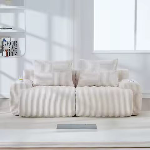 Fauteuil modulaire 2 places — porte-gobelet librement combinable
