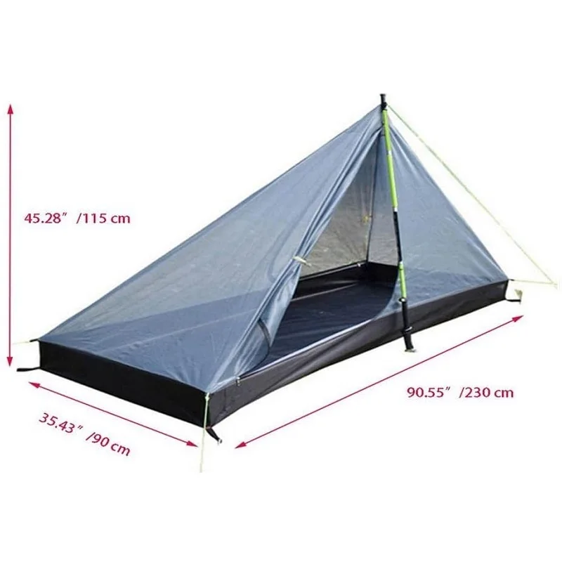 tente triangulaire transparente