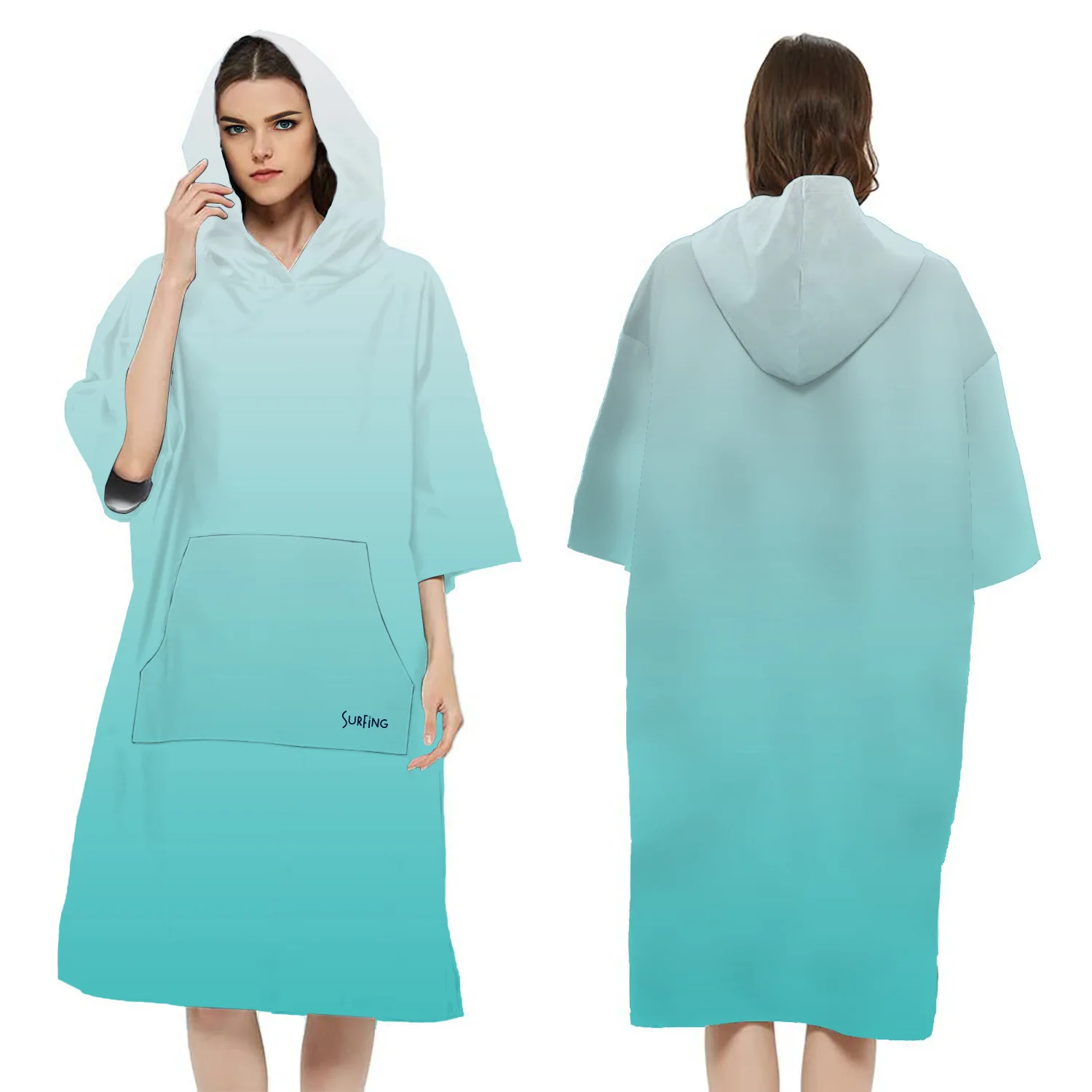 Poncho - poncho émeraude